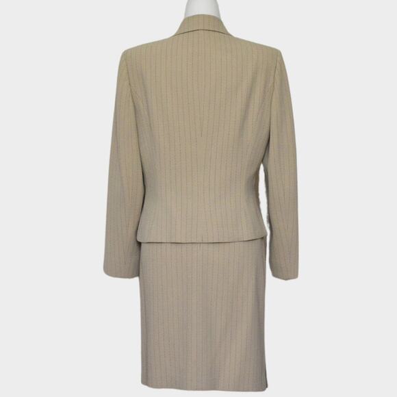 TAHARI ASL Pinstripe Blazer & Skirt Suit Set Size 8 - Picture 3 of 7
